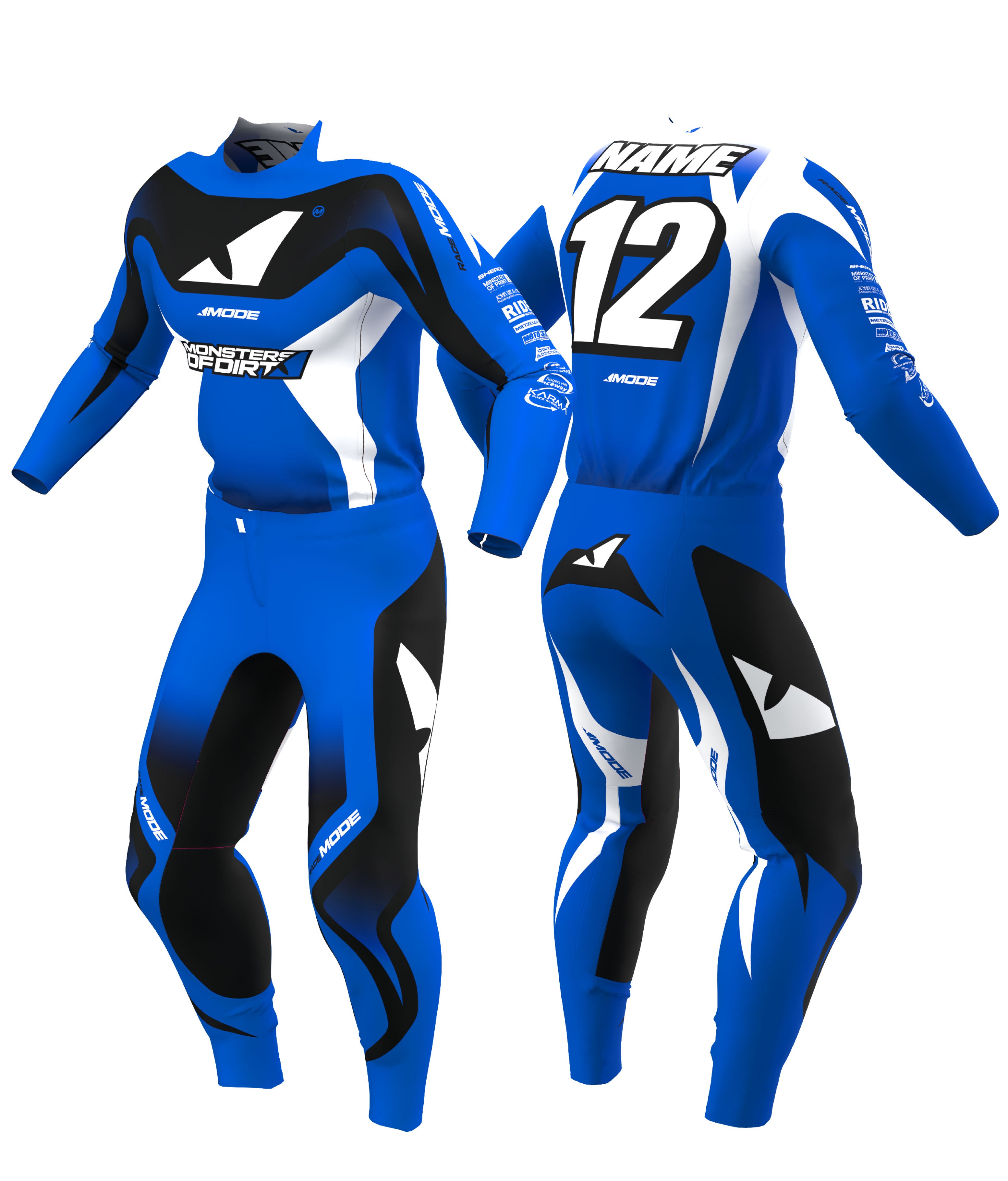 Elevate - Blue Jersey & Pants Racewear