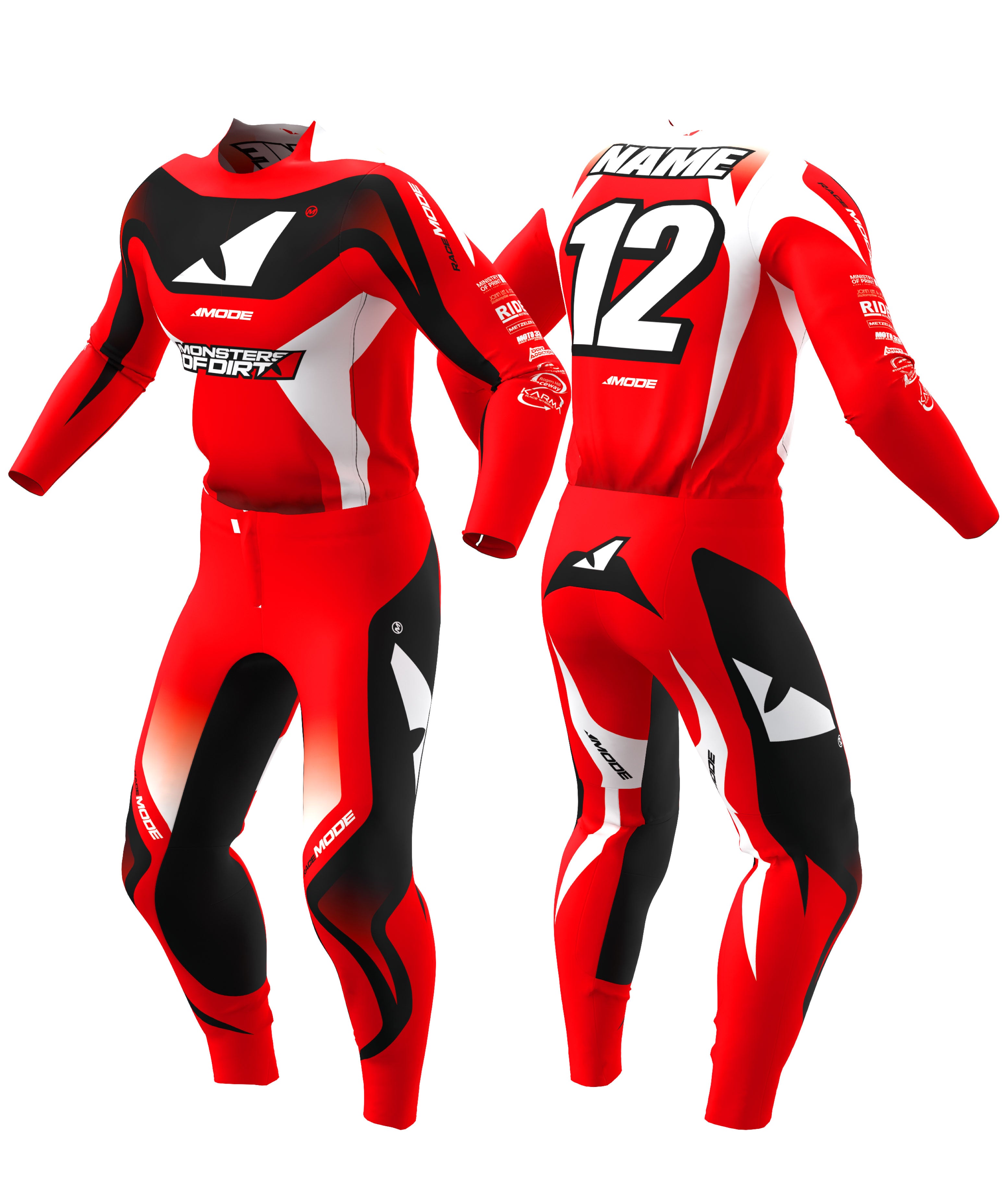 Elevate - Red Jersey & Pants Racewear