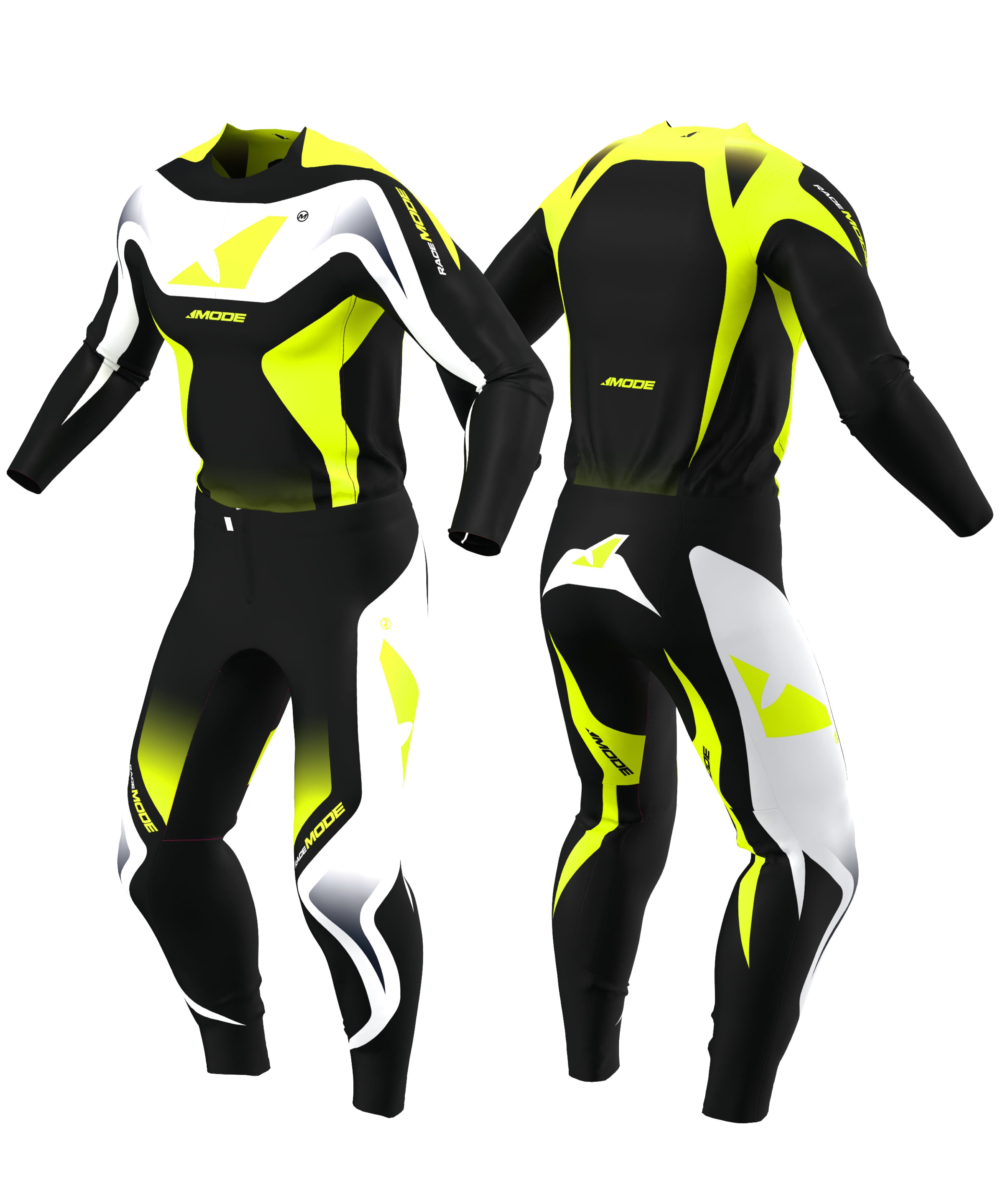 Elevate - Fluorescent Yellow/Black Jersey & Pants Racewear